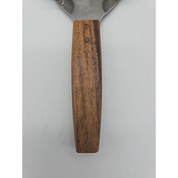 MCM Vintage Bar Tool Cocktail Strainer Stainless Steel Barware Japan Wood Handle - Picture 5 of 6